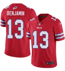 Men's Nike Buffalo Bills #13 Kelvin Benjamin Limited Red Rush Vapor Untouchable NFL Jersey