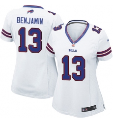 Women's Nike Buffalo Bills #13 Kelvin Benjamin Game White NFL Jersey