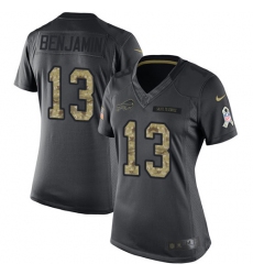 Women's Nike Buffalo Bills #13 Kelvin Benjamin Limited Black 2016 Salute to Service NFL Jersey