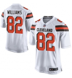 Men's Nike Cleveland Browns #82 Kasen Williams Game White NFL Jersey