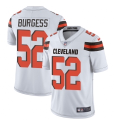 Youth Nike Cleveland Browns #52 James Burgess White Vapor Untouchable Limited Player NFL Jersey