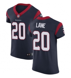 Men's Nike Houston Texans #20 Jeremy Lane Navy Blue Team Color Vapor Untouchable Elite Player NFL Jersey