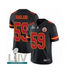Men's Kansas City Chiefs #59 Reggie Ragland Limited Black Rush Vapor Untouchable Super Bowl LIV Bound Football Jersey