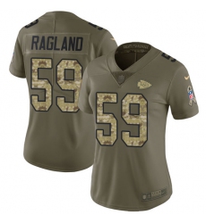 Women's Nike Kansas City Chiefs #59 Reggie Ragland Limited Olive/Camo 2017 Salute to Service NFL Jersey