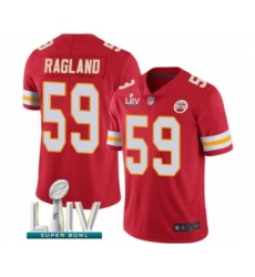 Youth Kansas City Chiefs #59 Reggie Ragland Red Team Color Vapor Untouchable Limited Player Super Bowl LIV Bound Football Jersey