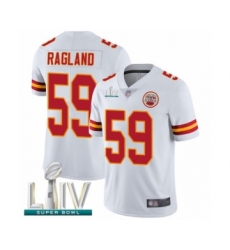 Youth Kansas City Chiefs #59 Reggie Ragland White Vapor Untouchable Limited Player Super Bowl LIV Bound Football Jersey