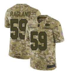Youth Nike Kansas City Chiefs #59 Reggie Ragland Limited Camo 2018 Salute to Service NFL Jerseyy