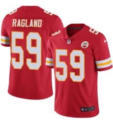 Youth Nike Kansas City Chiefs #59 Reggie Ragland Red Team Color Vapor Untouchable Limited Player NFL Jersey