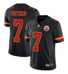 Youth Nike Kansas City Chiefs #7 Harrison Butker Limited Black Rush Vapor Untouchable NFL Jersey