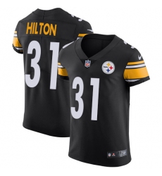 Men's Nike Pittsburgh Steelers #31 Mike Hilton Black Team Color Vapor Untouchable Elite Player NFL Jersey