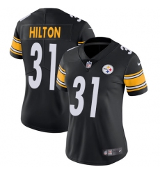Women's Nike Pittsburgh Steelers #31 Mike Hilton Black Team Color Vapor Untouchable Limited Player NFL Jersey
