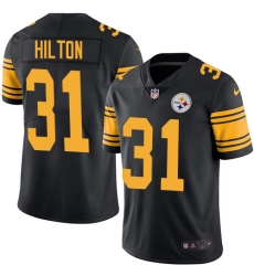 Youth Nike Pittsburgh Steelers #31 Mike Hilton Limited Black Rush Vapor Untouchable NFL Jersey