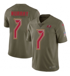 Men's Nike Tampa Bay Buccaneers #7 Patrick Murray Limited Olive 2017 Salute to Service NFL Jersey