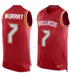Men's Nike Tampa Bay Buccaneers #7 Patrick Murray Limited Red Player Name & Number Tank Top NFL Jersey