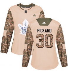 Women's Adidas Toronto Maple Leafs #30 Calvin Pickard Authentic Royal Blue Home NHL Jersey