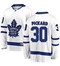 Youth Toronto Maple Leafs #30 Calvin Pickard Authentic White Away Fanatics Branded Breakaway NHL Jersey