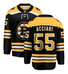 Youth Boston Bruins #55 Noel Acciari Authentic Black Home Fanatics Branded Breakaway NHL Jersey