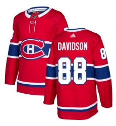 Youth Adidas Montreal Canadiens #88 Brandon Davidson Premier Red Home NHL Jersey