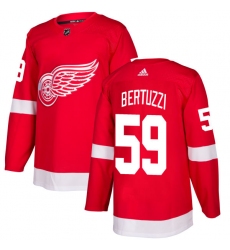 Youth Adidas Detroit Red Wings #59 Tyler Bertuzzi Authentic Red Home NHL Jersey