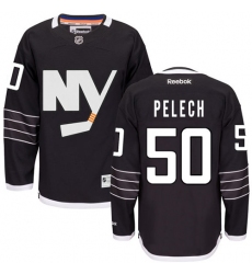 Women's Reebok New York Islanders #50 Adam Pelech Premier Black Third NHL Jersey