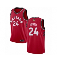 Men's Toronto Raptors #24 Norman Powell Swingman Red 2019 Basketball Finals Bound Jersey - Icon Edition