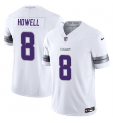 Men's Minnesota Vikings #8 Sam Howell White 2025 F.U.S.E. Winter Warrior Limited Football Stitched Jersey