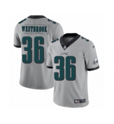 Youth Philadelphia Eagles #36 Brian Westbrook Limited Silver Inverted Legend Football Jersey
