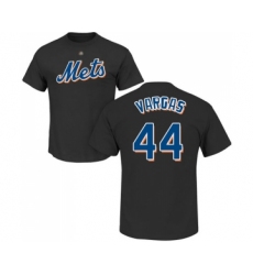 Baseball New York Mets #44 Jason Vargas Black Name & Number T-Shirt