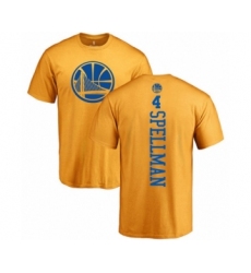 Basketball Golden State Warriors #4 Omari Spellman Gold One Color Backer T-Shirt
