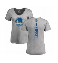Basketball Women's Golden State Warriors #1 D'Angelo Russell Ash Backer T-Shirt