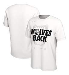 Men's Minnesota Timberwolves White 2024 Playoffs Mantra T-Shirt