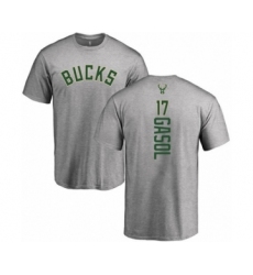 Basketball Milwaukee Bucks #17 Pau Gasol Ash Backer T-Shirt