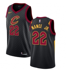 Youth Nike Cleveland Cavaliers #22 Larry Nance Jr. Authentic Black NBA Jersey Statement Edition