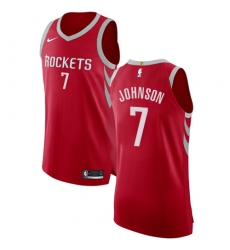 Men's Nike Houston Rockets #7 Joe Johnson Authentic Red NBA Jersey - Icon Edition