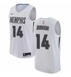 Men's Nike Memphis Grizzlies #14 Brice Johnson Authentic White NBA Jersey - City Edition