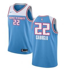 Women's Nike Sacramento Kings #22 Bruno Caboclo Swingman Blue NBA Jersey - 2018 19 City Edition