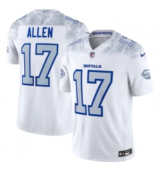 Youth Buffalo Bills #17 Josh Allen White 2025 F.U.S.E. “Rivalries” Vapor Untouchable Stitched Football Jersey