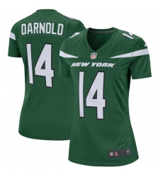 Women's New York Jets #14 Sam Darnold Nike Green Player Game Jersey