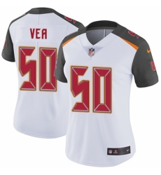 Women's Nike Tampa Bay Buccaneers #50 Vita Vea White Vapor Untouchable Elite Player NFL Jersey