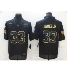 Men's Los Angeles Chargers #33 Derwin James jr Black Nike 2020 Salute To Service Limited Jersey