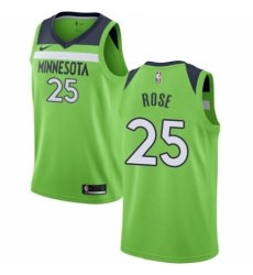 Men's Nike Minnesota Timberwolves #25 Derrick Rose Swingman Green NBA Jersey Statement Edition