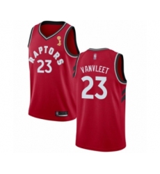 Youth Toronto Raptors #23 Fred VanVleet Swingman Red 2019 Basketball Finals Champions Jersey - Icon Edition
