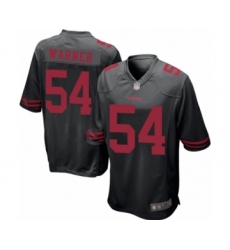 Men's San Francisco 49ers #54 Fred Warner Game Black Football Jersey