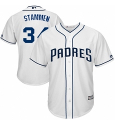 Youth Majestic San Diego Padres #34 Craig Stammen Replica White Home Cool Base MLB Jersey