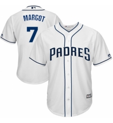 Youth Majestic San Diego Padres #7 Manuel Margot Replica White Home Cool Base MLB Jersey