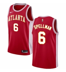 Youth Nike Atlanta Hawks #6 Omari Spellman Swingman Red NBA Jersey Statement Edition