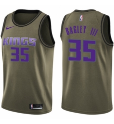 Men's Nike Sacramento Kings #35 Marvin Bagley III Swingman Green Salute to Service NBA Jersey