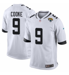 Men's Nike Jacksonville Jaguars #9 Logan Cooke Game White NFL Jersey