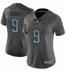Women's Nike Jacksonville Jaguars #9 Logan Cooke Gray Static Vapor Untouchable Limited NFL Jersey