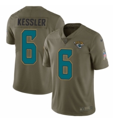 Youth Nike Jacksonville Jaguars #6 Cody Kessler Limited Olive 2017 Salute to Service NFL Jersey
